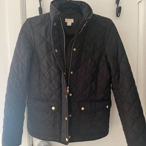 Black J.Crew Quilted Jacket